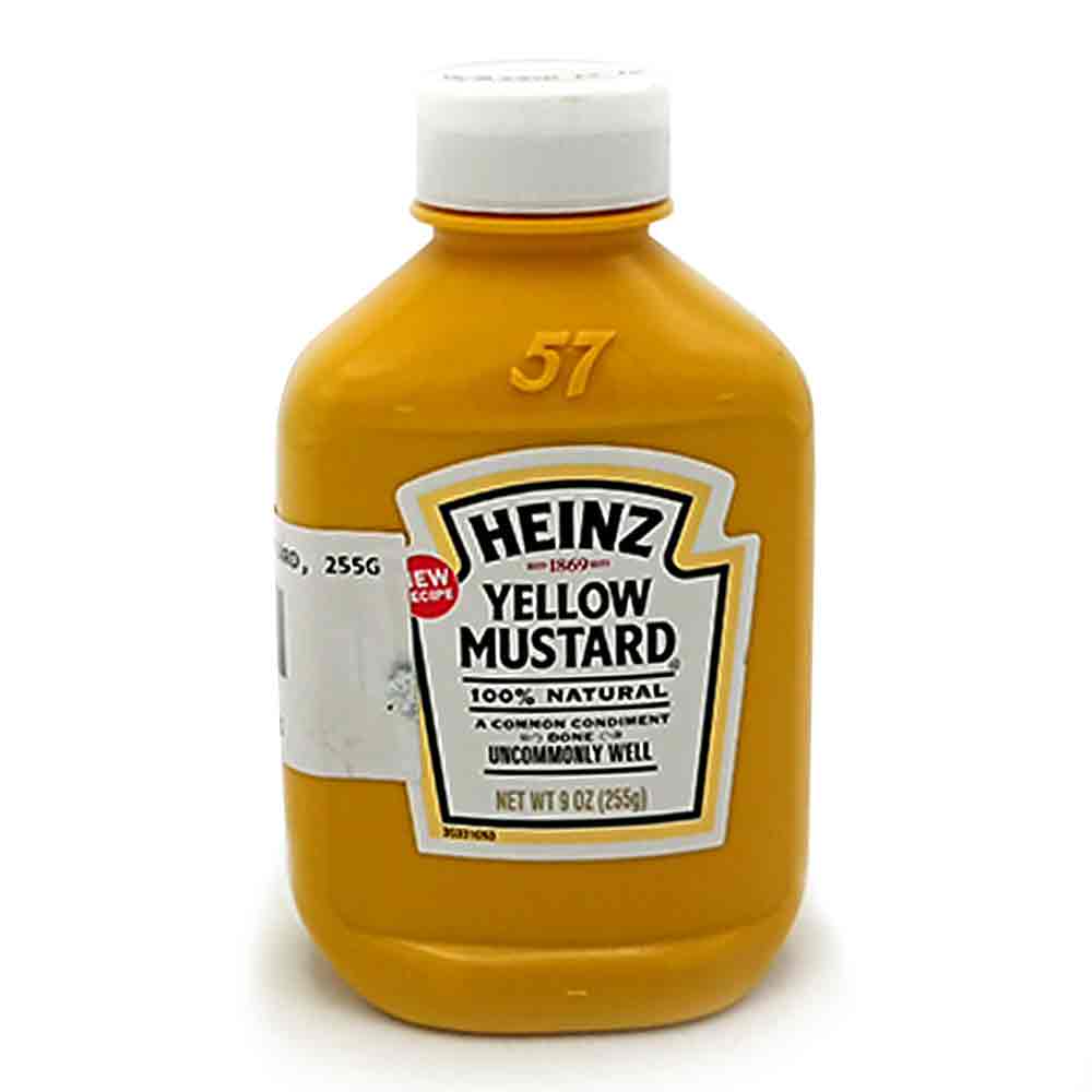HEINZ YELLOW MUSTARD 255G