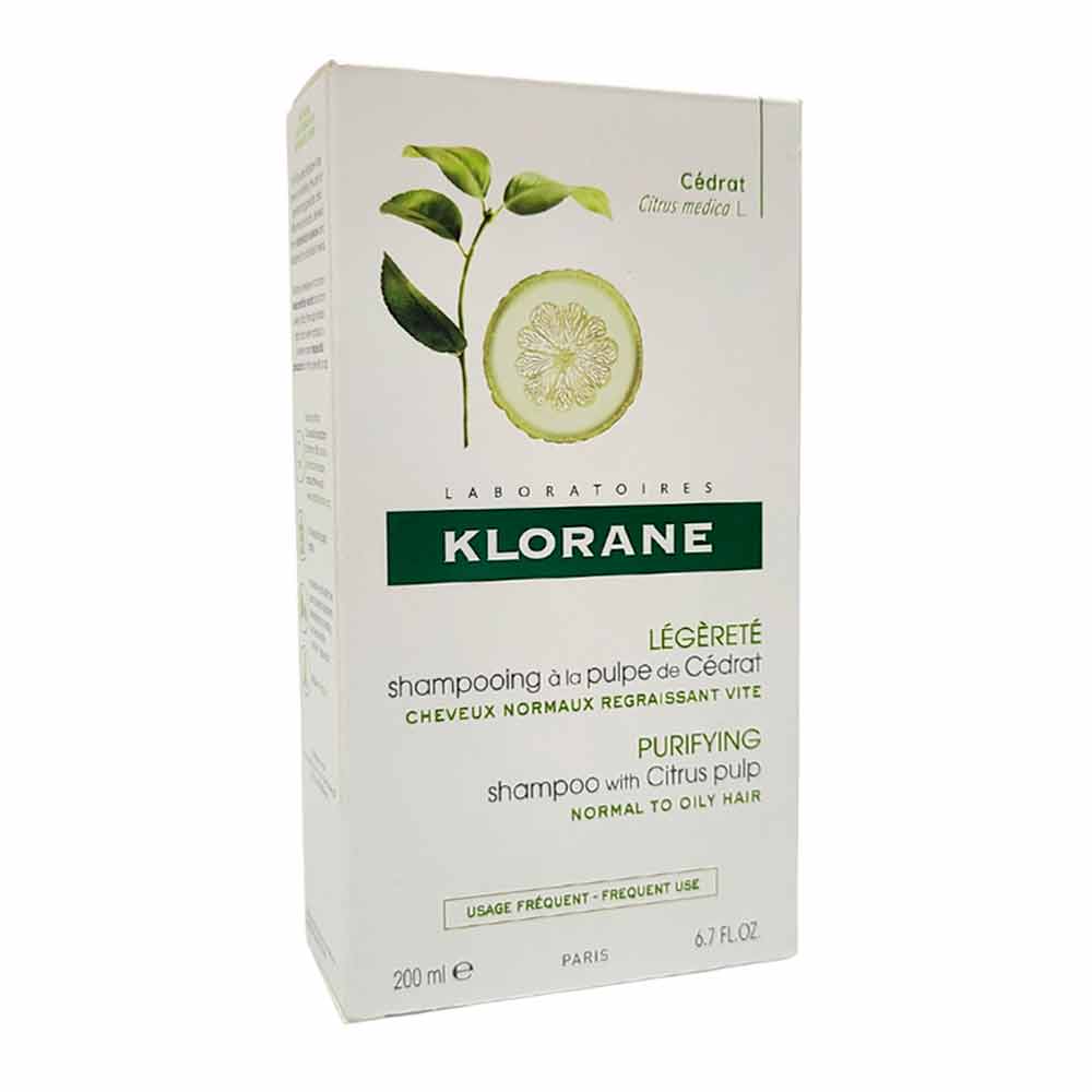 KLORANE SHAMPOO CITRUS PULP NORMAL OILY HAIR 200ML