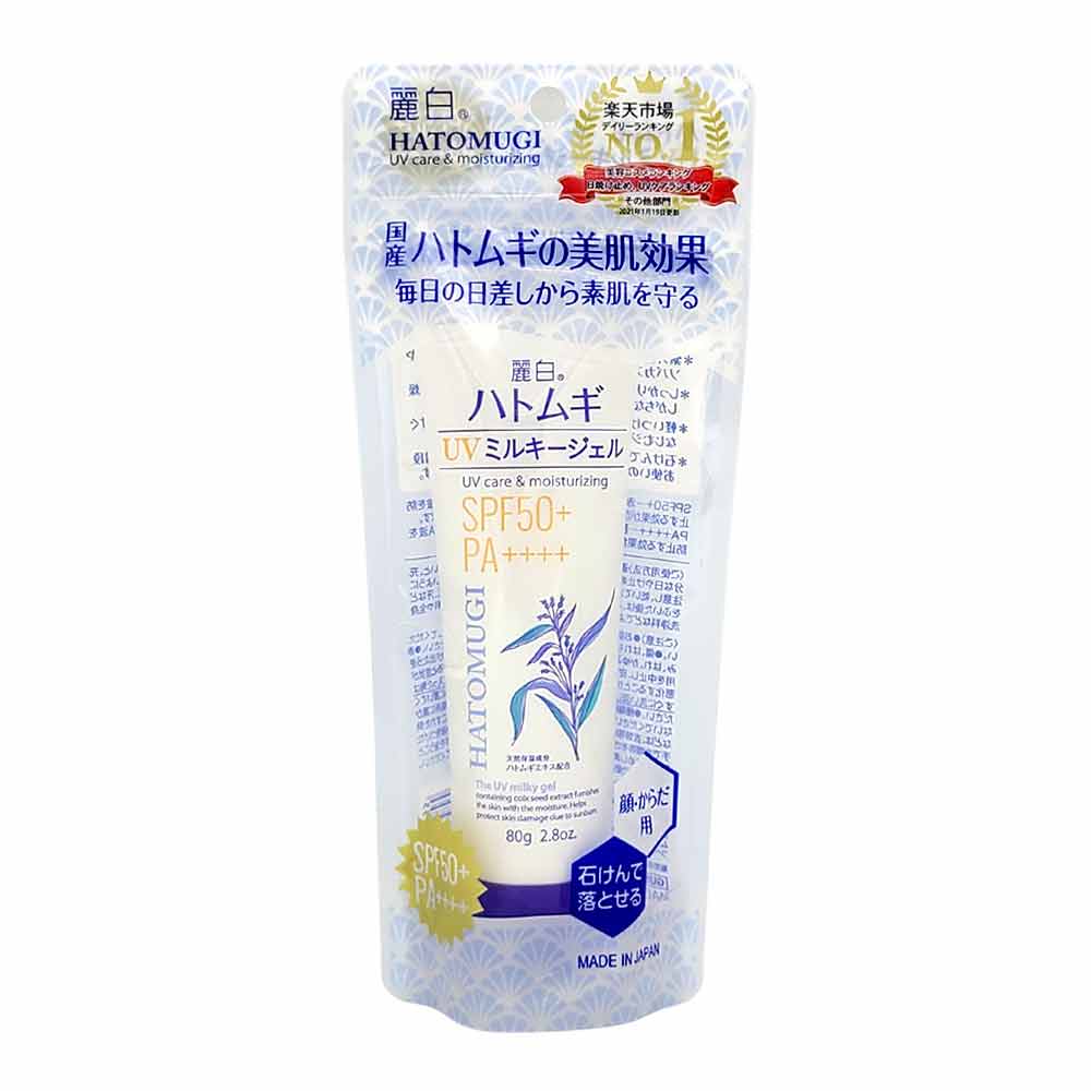 HATOMUGI Uv Care & Moisturizing Milky Gel Spf50+ Pa++++