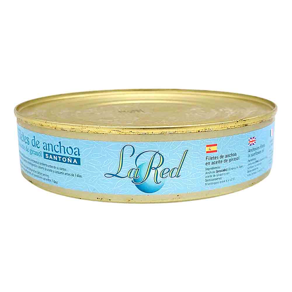 LA RED Anchovy Fillets in Sunflower Oil 500g.